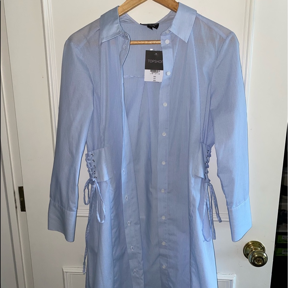 TopShop Striped T-Shirt Dress